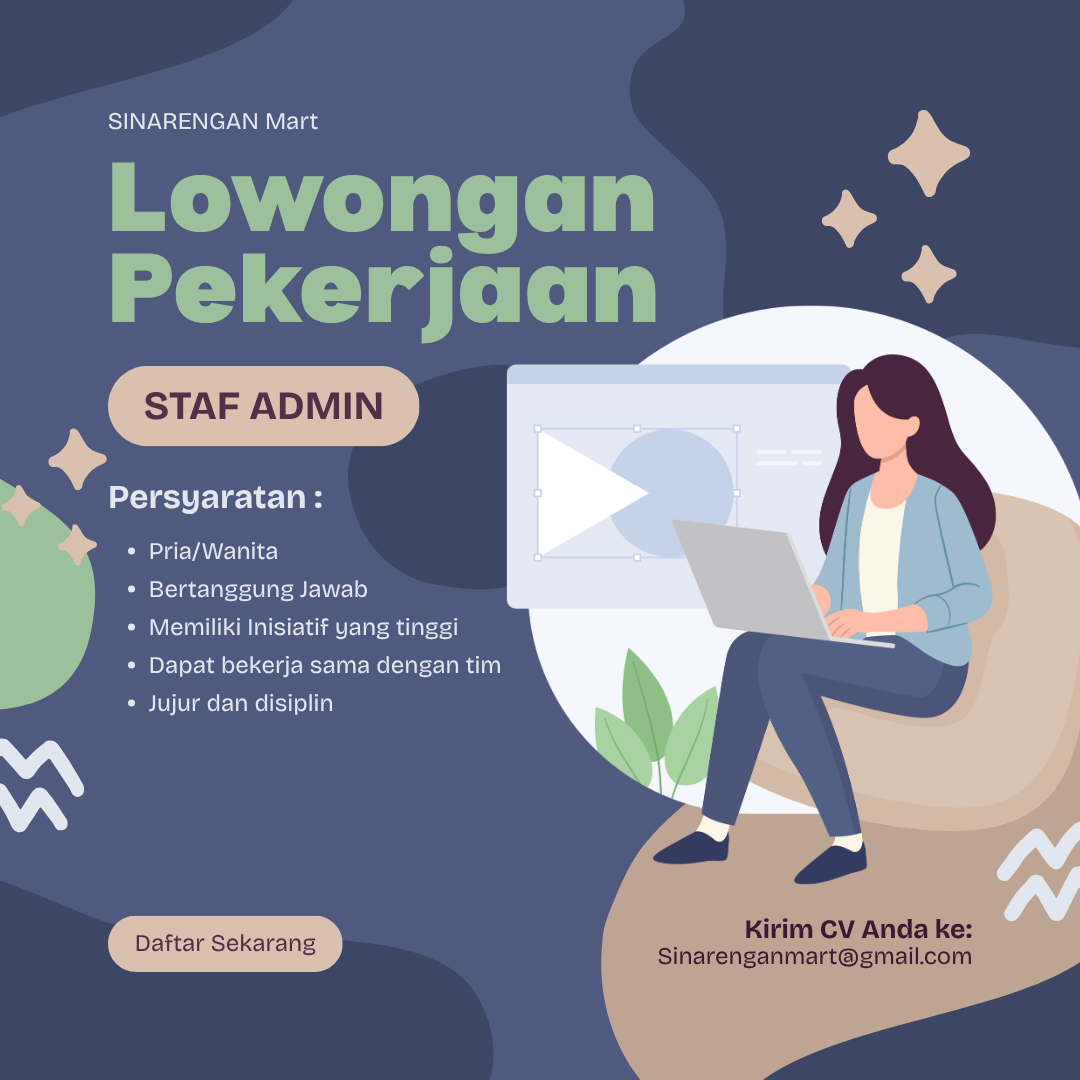 Lowongan Staff Admin